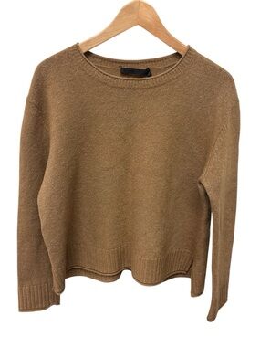 Jenni Kayne Everyday Sweater XL Cashmere Wool Viscose Crew Neck Quiet Luxury